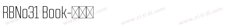 RBNo31 Book字体转换